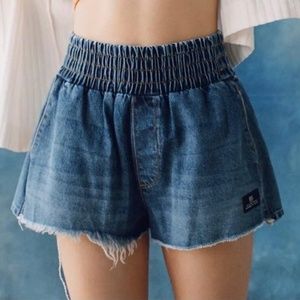 Women's Blue Denim BDG Shorts
